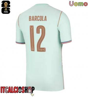 Francia Bradley Barcola #12 Seconda Maglia Mondiali 2026 Manica Corta Francia Bradley Barcola #12 Seconda Maglia Mondiali 2026 Manica Corta